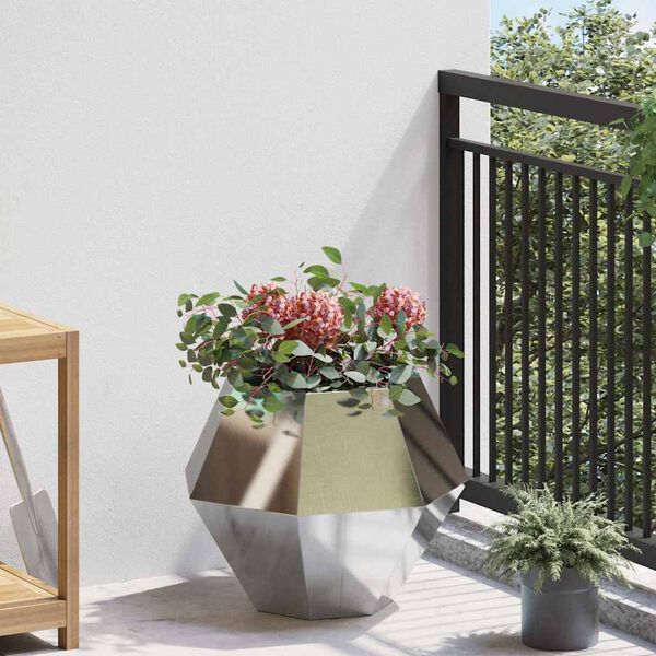 vidaXL Lovelis Sidabro 50 x 50 x 40 cm Nerūdijantis Plienas