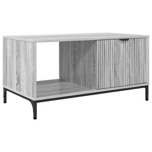 vidaXL Kavos staliukas Pilkas Sonoma 90 x 49 x 46 cm Apdirbta mediena