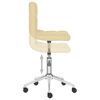 vidaXL Pasukama valgomojo kėdė, kreminė, dirbtinė oda (334461)