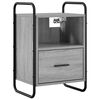 vidaXL Kabantis naktinis staliukas Pilka Sonoma 40 x 30 x 60 cm