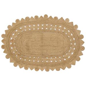 vidaXL Kilimas Ruda 152 x 245 cm Džiutas