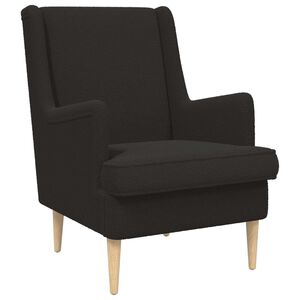 vidaXL Krėslas Juoda Boucl&eacute;