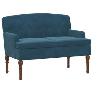 vidaXL Mink&scaron;tas kampas su mygtukų apmu&scaron;alais Mėlyna 111 x 65 x 79 cm