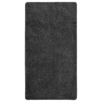 vidaXL Shaggy tipo kilimėlis, tamsiai pilkas, 80x150cm, neslystantis