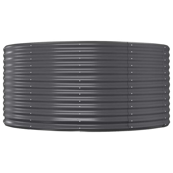 vidaXL Aukštas sodo lovelis, antracito, 447x140x68cm, cinkuotas plienas