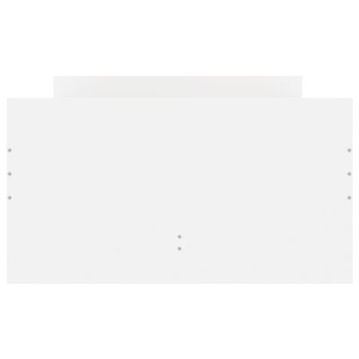 vidaXL Lovos rėmas su stalčiais, baltas, 75x190cm, mažas vienvietis