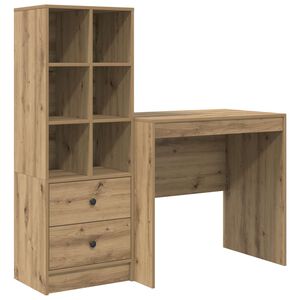 vidaXL Stalas Amatininkų ąžuolas 125,5 x 50 x 127 cm 2 vnt.