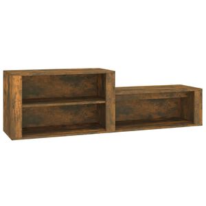 vidaXL Spintelė batams, dūminio ąžuolo, 150x35x45cm, apdirbta mediena