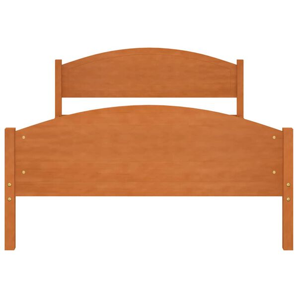 vidaXL Lovos rėmas, medaus rudas, 120x200cm, pu&scaron;ies medienos masyvas