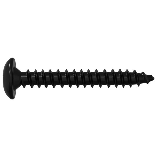 vidaXL Srieginiai Nagai 12 pcs Juoda M4 x 28 mm Plienas