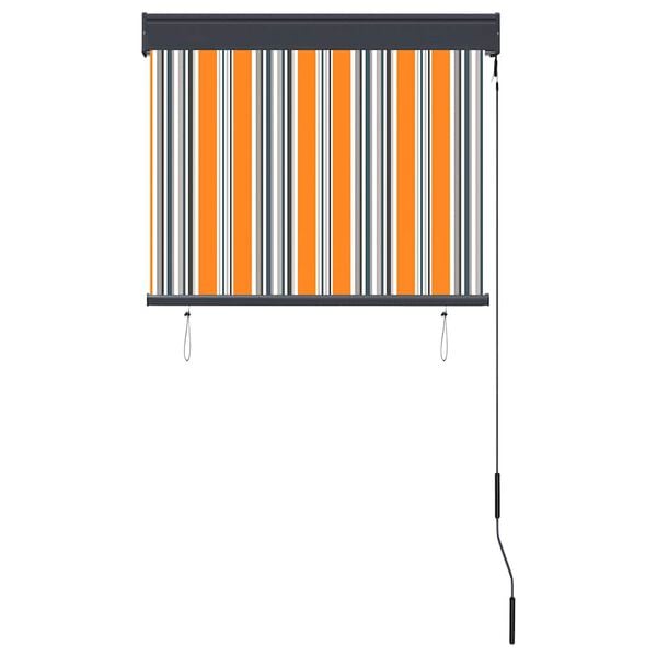 vidaXL Lauko roletas, geltonos ir mėlynos spalvų, 80x250cm