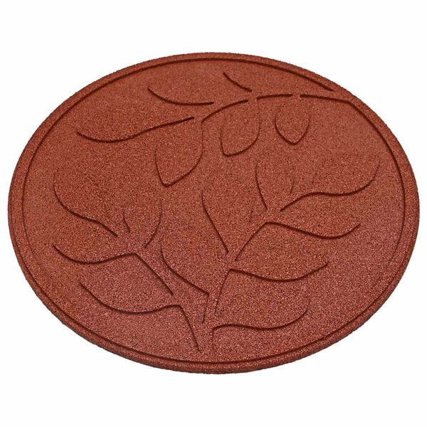 vidaXL Žingsnių akmuo 6 pcs Raudona &Oslash; 44 x 2 cm Guma