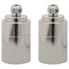 vidaXL lempų laikikliai 2 vnt Satin Nickel E27