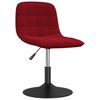 vidaXL Pasukamos valgomojo kėdės, 2vnt., vyno raudonos, aksomas