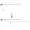 vidaXL Ištraukiama markizė Balta 350 x 250 cm Audinys ir plienas