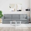 vidaXL Sofa &Scaron;viesiai pilka 245 x 82 x 80 cm audinys