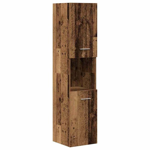 vidaXL Vonios baldų komplektas, 3 dalių, medienos, apdirbta mediena