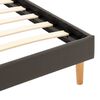 vidaXL Lovos rėmas su LED, antracito spalvos, 120x200cm, dirbtinė oda