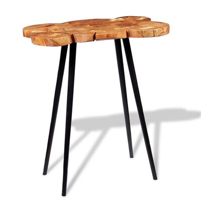 vidaXL Baro stalas, masyvi akacijos mediena, 90x60x110 cm