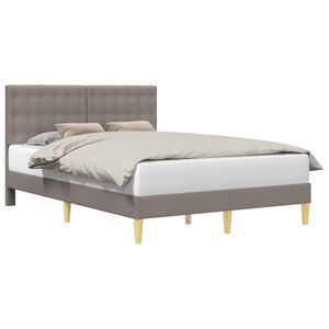 vidaXL Lovos rėmas su galvūgalio Taupe 160 x 200 cm Audinys