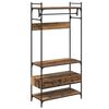 vidaXL Spinta Sena mediena 89 x 39 x 184.5 cm Apdirbta mediena