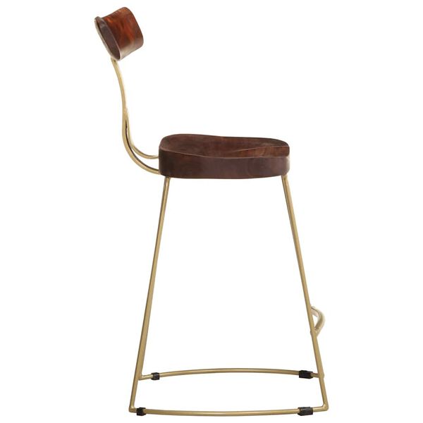 vidaXL Baro taburetės, 2vnt., 49x43x79 cm, medžio masyvo mango