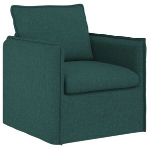 vidaXL Sofa Tamsiai žalia 195 x 82 x 85 cm audinys