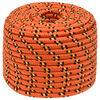 vidaXL Daugiafunkcinė buitinė virvė 12 mm 100 m Oranžinė PP