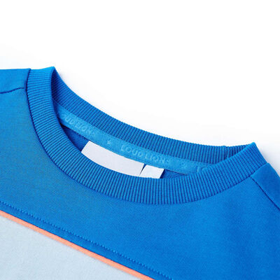 Vaikiškas sportinis megztinis, ryškiai ir šviesiai mėlynas, 92 dydžio