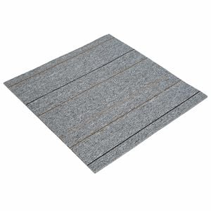 vidaXL Kilimų plytelė &Scaron;viesiai pilka su juostele 50 x 50 cm 4 pcs