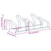 vidaXL Dviračių stovas penkiems dviračiams, galvanizuotas plienas