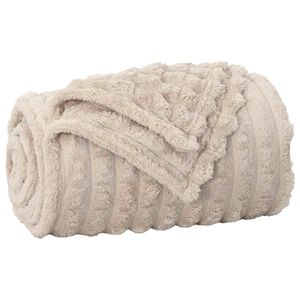 vidaXL Antklodė Smėlio 150 x 130 cm 0.45 kg Flysas