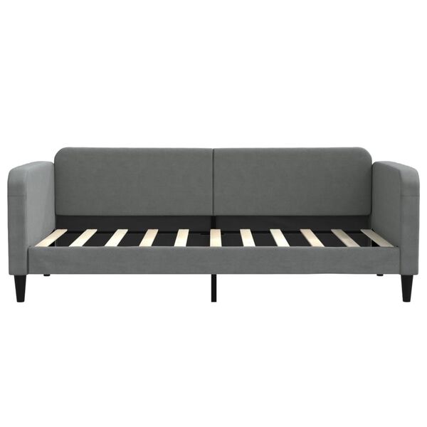 vidaXL Sofa, tamsiai pilkos spalvos, 90x190cm, audinys
