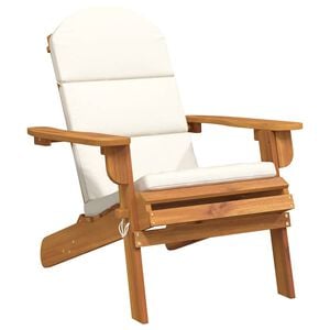 vidaXL Sodo adirondack kėdė su pagalvėlėmis, akacijos medienos masyvas