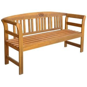 vidaXL Sodo suoliukas, 157 cm, akacijos medienos masyvas
