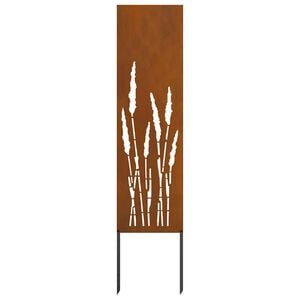 vidaXL Sodo privatumo ekranas &bdquo;Fretwork&ldquo; Rūdijanti 32 x 140 cm