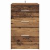 vidaXL &Scaron;alia lovos spintelė su stalčių Senas medis 40 x 40 x 63 cm