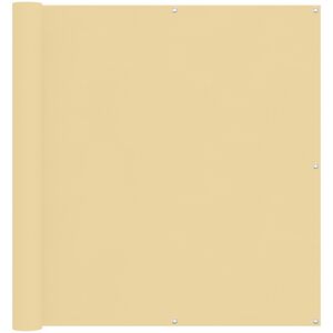 vidaXL Balkono Ekranas Smėlio 110 x 300 cm Oksfordo audinys