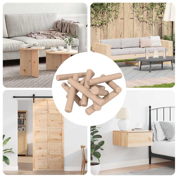 vidaXL Mediniai kai&scaron;čiai 24000 pcs Ruda Medienos masyvas