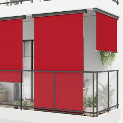 vidaXL Šoninė balkono markizė, raudona, 165x250 cm
