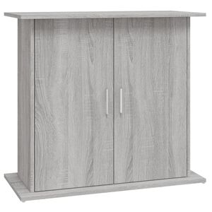 vidaXL Akvariumo stovas, pilkas ąžuolo, 81x36x73cm, apdirbta mediena