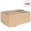 vidaXL Sulankstoma dėžė 50 pcs Natūrali 35 x 24 x 15 cm Kartonas