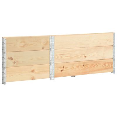 vidaXL Aukšti loveliai, 3vnt., 50x100cm, pušies medienos masyvas