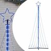 vidaXL LED Kalėdų eglutė 447 LED Mėlyna 250 cm