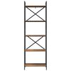 vidaXL Knygų lentyna Senovinis medis 56 x 34 x 171 cm Apdirbta mediena
