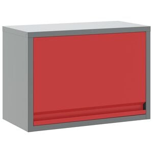 vidaXL Įrankių spinta su saugykla Raudona ir pilka 50 x 25 x 35 cm