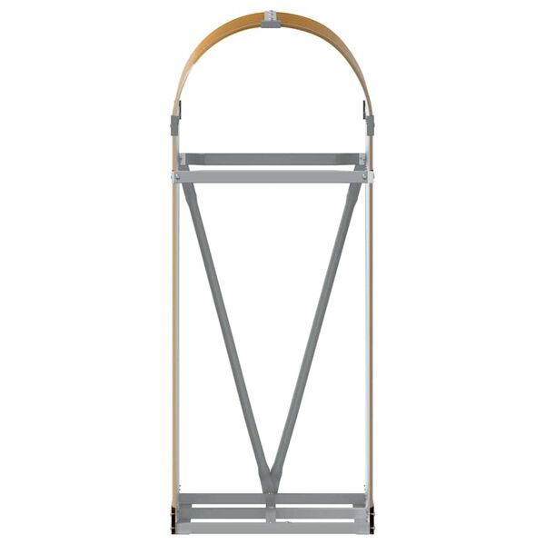 vidaXL Malkų stovas, medžio išvaizda, 40x45x100cm, galvanizuotas plienas