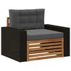 vidaXL Lauko Vidurinis Sofa Natūrali