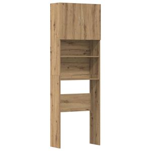 vidaXL skalbimo ma&scaron;inos spintelė Artisan ąžuolas 64x24x190 cm