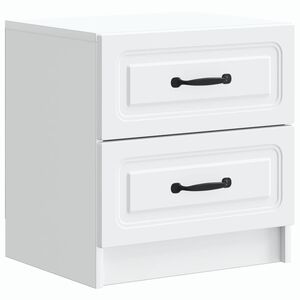 vidaXL &Scaron;alia lovos spintelė Balta 43 x 34,5 x 44,5 cm Apdirbta mediena
